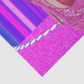 ティッシュペーパーカラフルストライプズピンクヒール 薄葉紙 (詳細)