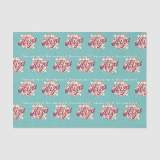 ティッシュペーパーギフト包装イビサeivissaスペイン 薄葉紙 (正面)