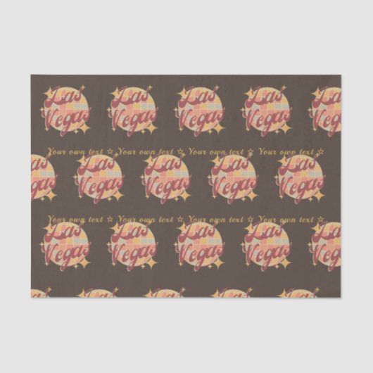 ティッシュペーパーギフト包装ラスベガスシティUSA 薄葉紙 (正面)