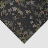 ティッシュペーパークリスマススターアーミーグリーンブラックピーチ 薄葉紙 (詳細)