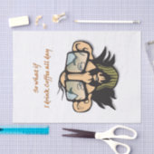 ティッシュペーパーコーヒー中毒 薄葉紙 (クラフト)