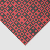 ティッシュペーパーサイケデリックブラックとレッド 薄葉紙 (詳細)