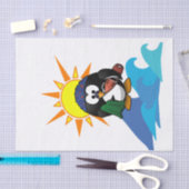 ティッシュペーパーサーファーペンギン 薄葉紙 (クラフト)