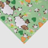 ティッシュペーパーシープオレンジグリーンハート妖精 薄葉紙 (詳細)