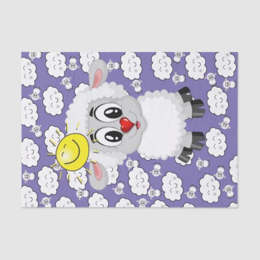 ティッシュペーパーシープサンクラウド 薄葉紙 (正面)