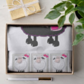 ティッシュペーパーシープピンクハート 薄葉紙 (ギフト)