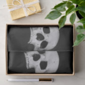 ティッシュペーパースカル白黒 薄葉紙 (ギフト)