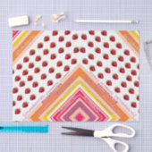 ティッシュペーパーストライプストロベリー 薄葉紙 (クラフト)