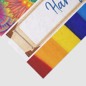 ティッシュペーパーストライプフローラ 薄葉紙 (詳細)