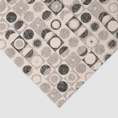 ティッシュペーパーストライプブラックベージュサークル 薄葉紙 (詳細)