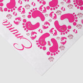 ティッシュペーパーストライプベビー足ガールゾウ 薄葉紙 (詳細)