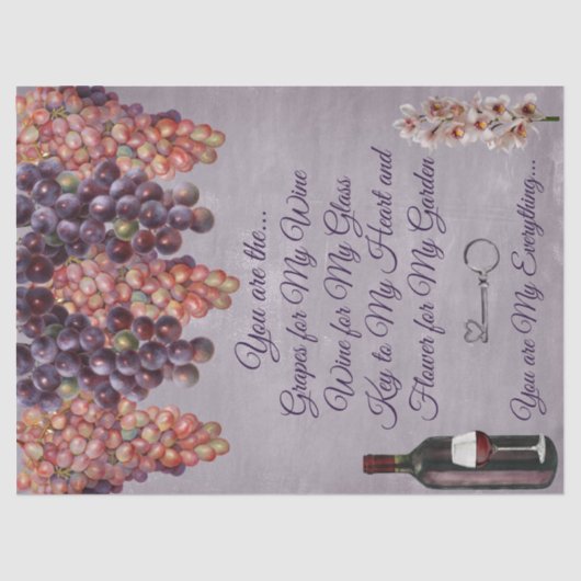 ティッシュペーパーセット2ヴィンテージラブNo.03 薄葉紙 (正面)