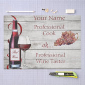 ティッシュペーパーセット2教授ワインタスタパーソナライズされたー 薄葉紙 (クラフト)