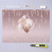 ティッシュペーパーセット2 Aバラ金ゴールドお祝い 薄葉紙 (クラフト)