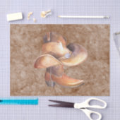 ティッシュペーパーセット(2)カウボーイズブーツ&ハットオン絵を描 薄葉紙 (クラフト)