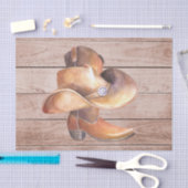 ティッシュペーパーセット(2)カントリー・ボーイ・オン・ウッド 薄葉紙 (クラフト)