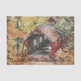 ティッシュペーパーセット(2)ブリッジを祖母の家に 薄葉紙