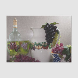 ティッシュペーパーセット(2)ヴィンテージセラミックフルーツデコール 薄葉紙