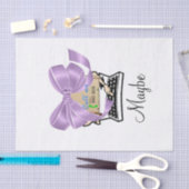 ティッシュペーパータイプライターボウ 薄葉紙 (クラフト)