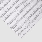 ティッシュペーパーダークグレーとホワイトミュージックノートシート 薄葉紙 (詳細)