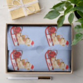 ティッシュペーパーテディベアがクリスマスプレゼント 薄葉紙 (ギフト)