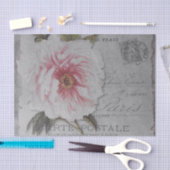 ティッシュペーパーデコペフランスのージ – シャビーシックフローラ 薄葉紙 (クラフト)