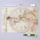 ティッシュペーパーデコページ – ジャーナルパリヴィンテージ 薄葉紙 (クラフト)