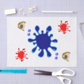 ティッシュペーパードッグ絵を描 薄葉紙 (クラフト)