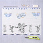 ティッシュペーパーハヌカーモダンミニマル 薄葉紙 (クラフト)