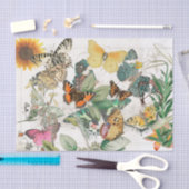 ティッシュペーパーバタフライサンフラワー 薄葉紙 (クラフト)