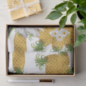 ティッシュペーパーパイナップルズホワイトデイジー 薄葉紙 (ギフト)