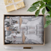 ティッシュペーパーパリフランスコーヒー 薄葉紙 (ギフト)