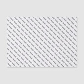 ティッシュペーパーパーソナライズされた付きギフト名前をカスタムする 薄葉紙 (正面)