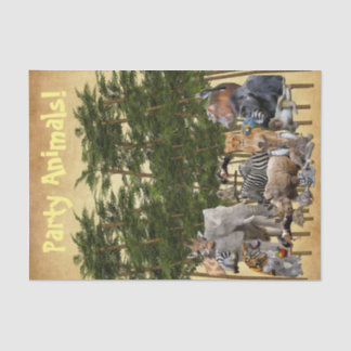 ティッシュペーパーパーティー動物 薄葉紙