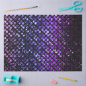 ティッシュペーパーパープルクリスタルストきらきら光るラス 薄葉紙 (クラフト)