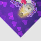 ティッシュペーパーパープルピンクハート 薄葉紙 (詳細)