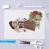 ティッシュペーパービクトリアンフローラ 薄葉紙 (クラフト)