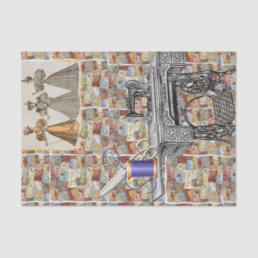 ティッシュペーパービクトリアン裁縫 薄葉紙 (正面)