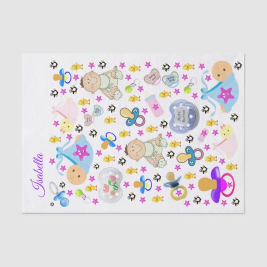 ティッシュペーパービンキーおしゃぶり 薄葉紙 (正面)