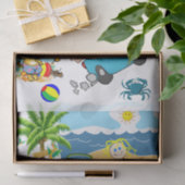 ティッシュペーパービーチおもしろいタコ犬 薄葉紙 (ギフト)