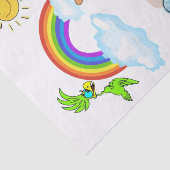 ティッシュペーパービーチおもしろいタコ虹 薄葉紙 (詳細)