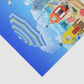 ティッシュペーパービーチおもしろいタコ 薄葉紙 (詳細)