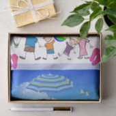 ティッシュペーパービーチおもしろいタコ 薄葉紙 (ギフト)