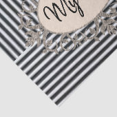 ティッシュペーパービーチブラックストライプ 薄葉紙 (詳細)