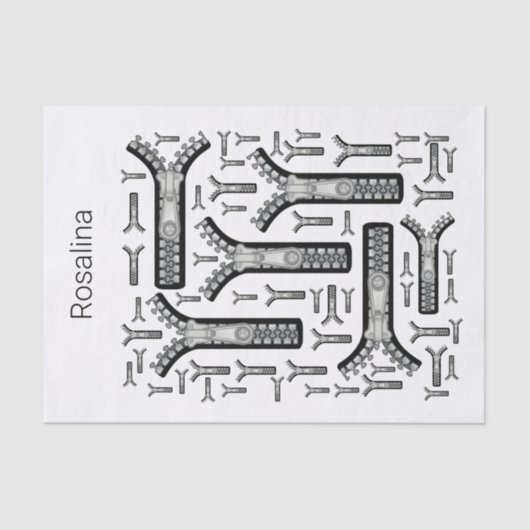 ティッシュペーパーファスナー 薄葉紙 (正面)