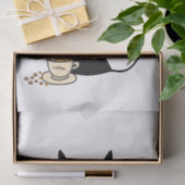 ティッシュペーパーブラックキャットボウコーヒー 薄葉紙 (ギフト)