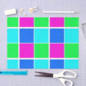 ティッシュペーパーブルーグリーンピンクカラー 薄葉紙 (クラフト)