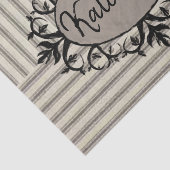 ティッシュペーパーベージュブラックストライプ 薄葉紙 (詳細)