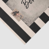 ティッシュペーパーベージュホワイトストライプズ 薄葉紙 (詳細)