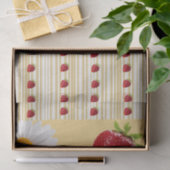 ティッシュペーパーホワイトデイジーイチゴ 薄葉紙 (ギフト)